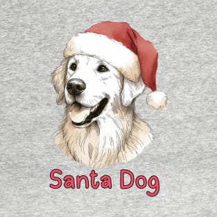 Santa Dog - Golden Retriever T-Shirt